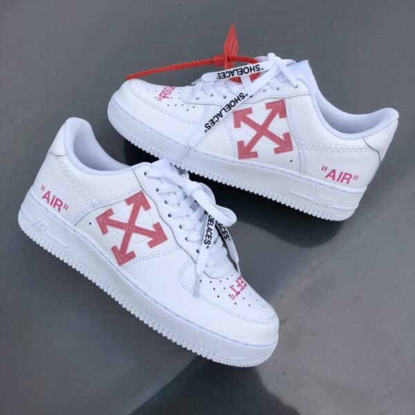 Custom AIR FORCE 1 - OFF WHITE (pink)