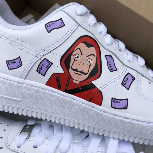 Custom AIR FORCE 1 - La casa de papel - TA Customs