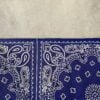 Blue Bandana leather