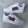 Custom AIR FORCE 1 - Double G white snake