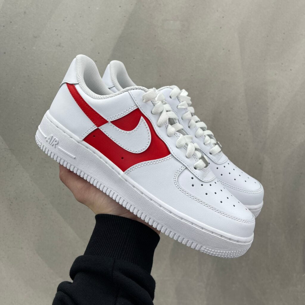 Custom AIR FORCE 1 - Two tone (red) - TA Customs