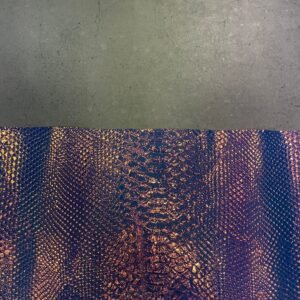 Holographic Python leather