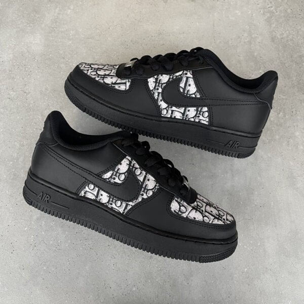 Custom AIR FORCE 1 black - Christian D (leather)