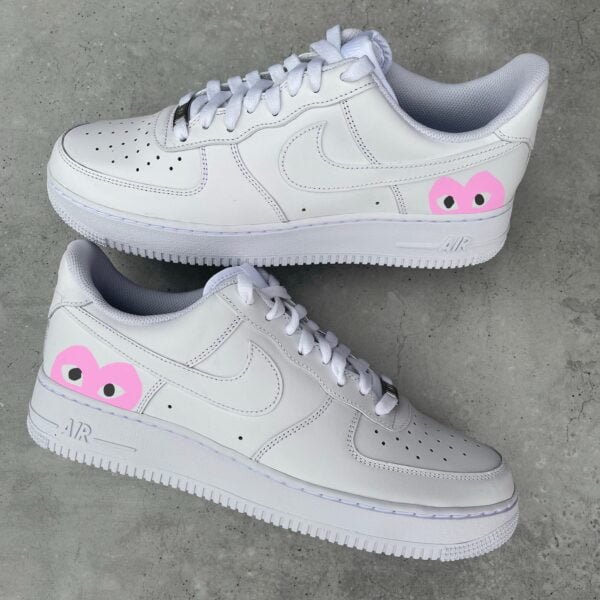 Custom AIR FORCE 1 - CDG (pink)