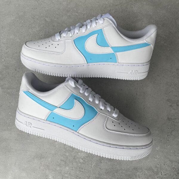 Custom AIR FORCE 1 - Two tone (light blue)