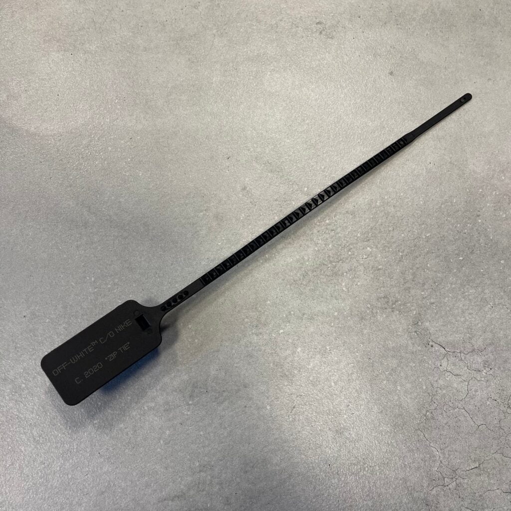 Black OFFWHITE zip tie TA Customs