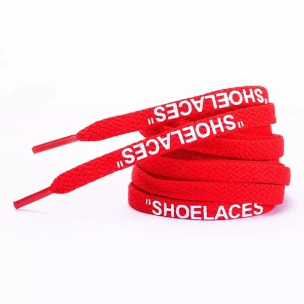 OFF WHITE "shoelaces" red