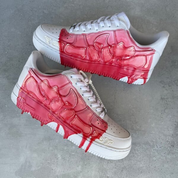 Custom AIR FORCE 1  - Bloody slime bones (EU 44 / US 10)