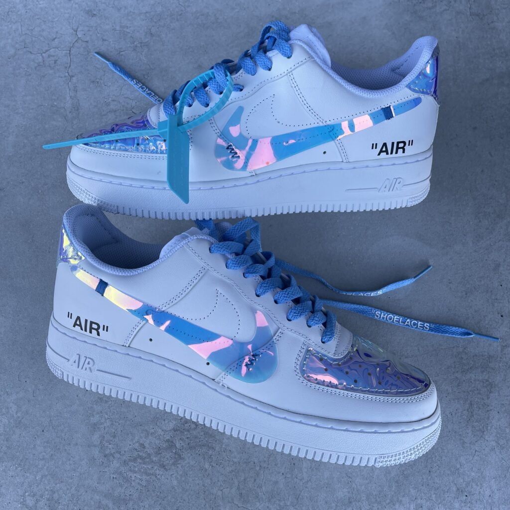 Custom AIR FORCE 1 - OFF white (Prism) - TA Customs